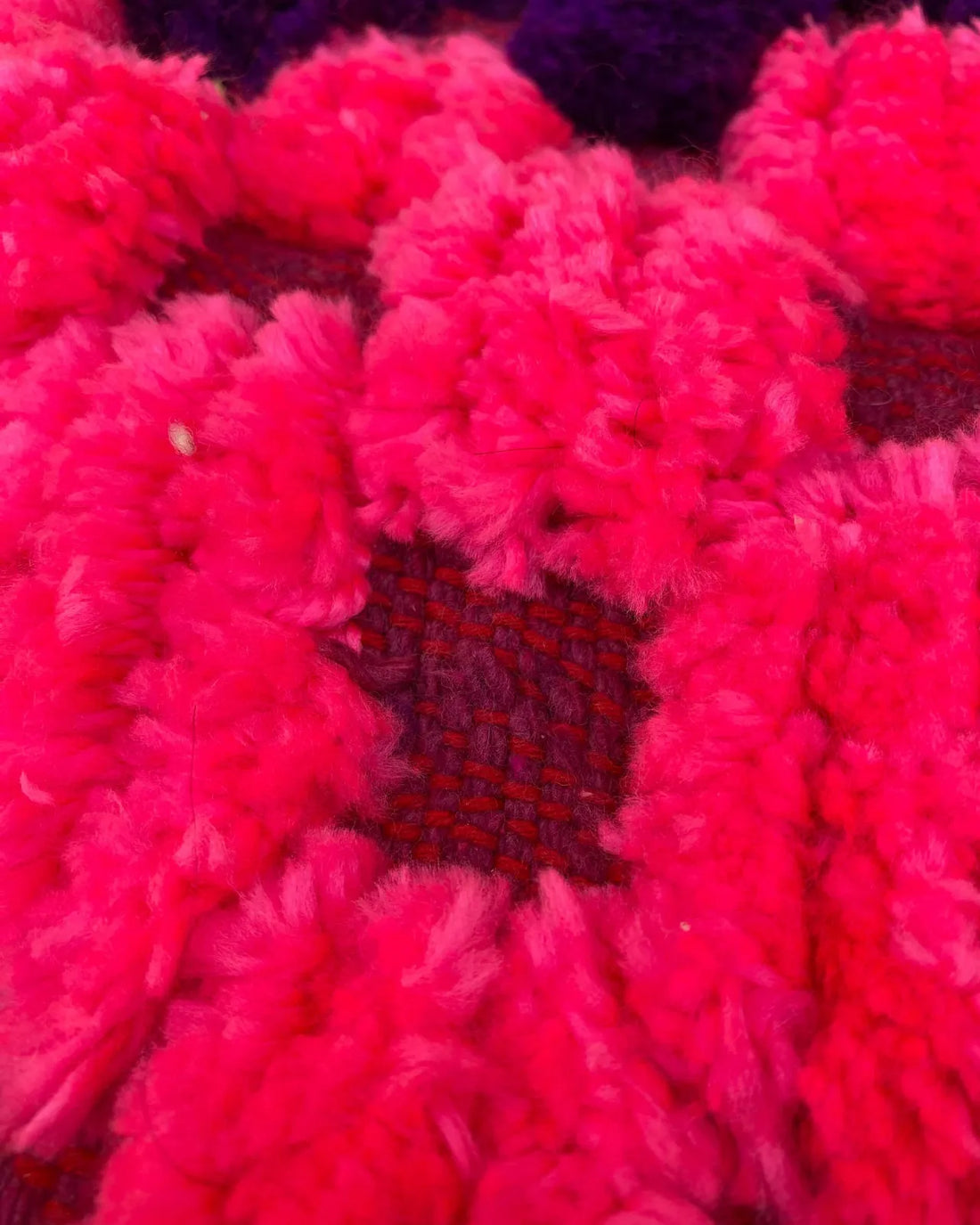 Hot Pink and Purple Boujad Rug