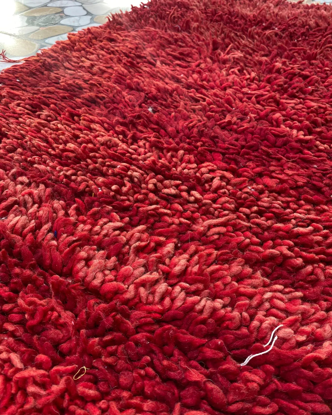 Red Shag Moroccan Runner
